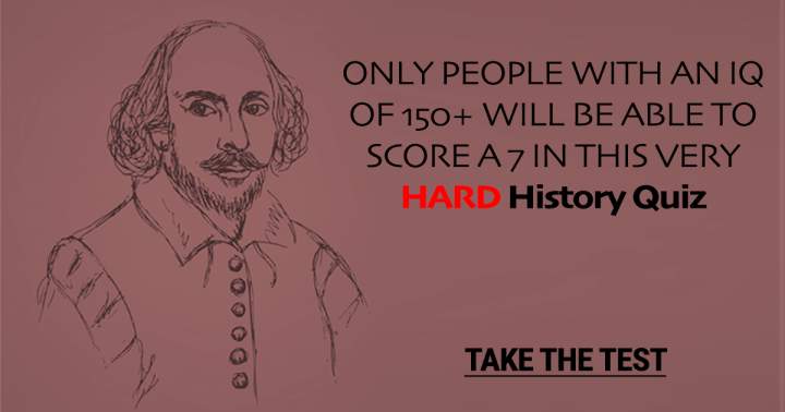 A challenging history quiz.