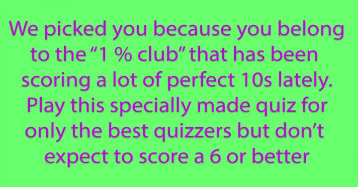 Club Trivia Quiz with a 1% twist